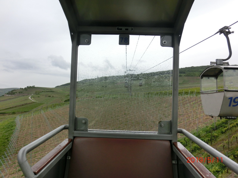 Regen in der Seilbahn