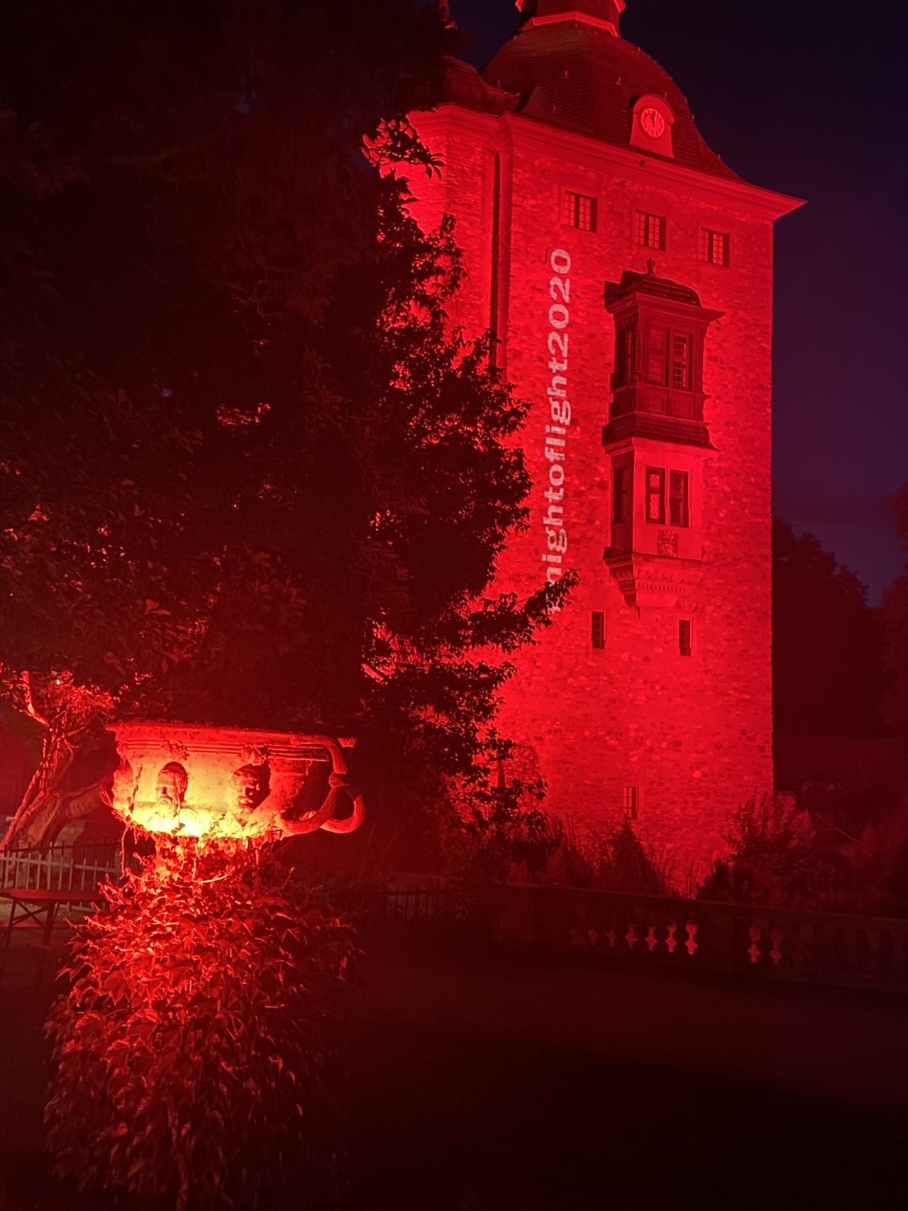 Der Wasserturm von Schloss Vollrads