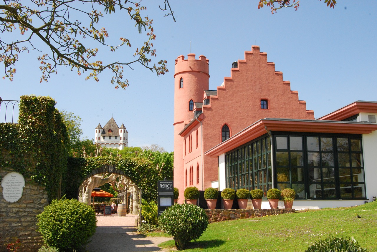 Burg Crass am Rheinufer in Eltville