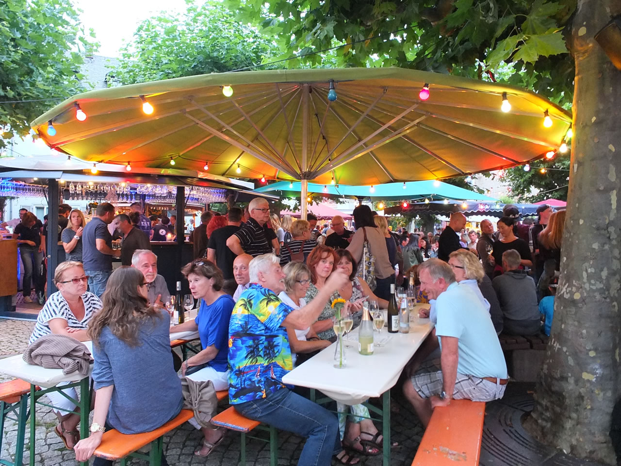 Am Marktplatz in Rüdesheim