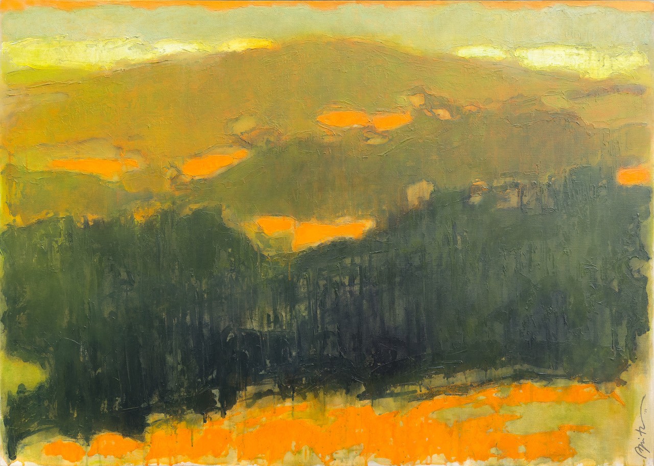 WALDSTÜCK IV, 100 x 140 cm, Acryl auf Leinwand