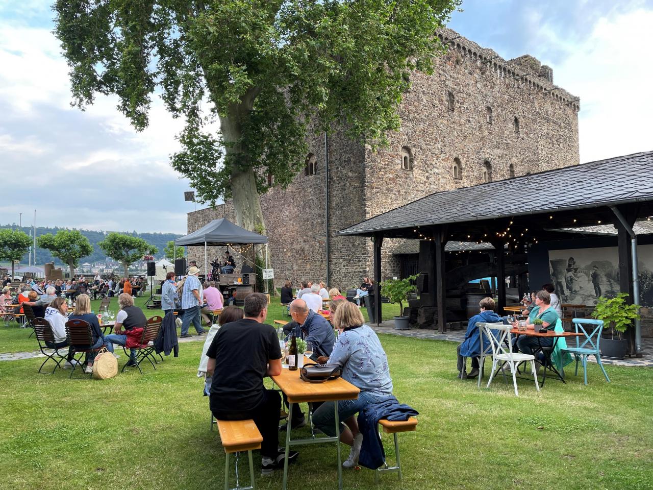 Der Burggarten vor der Brömserburg