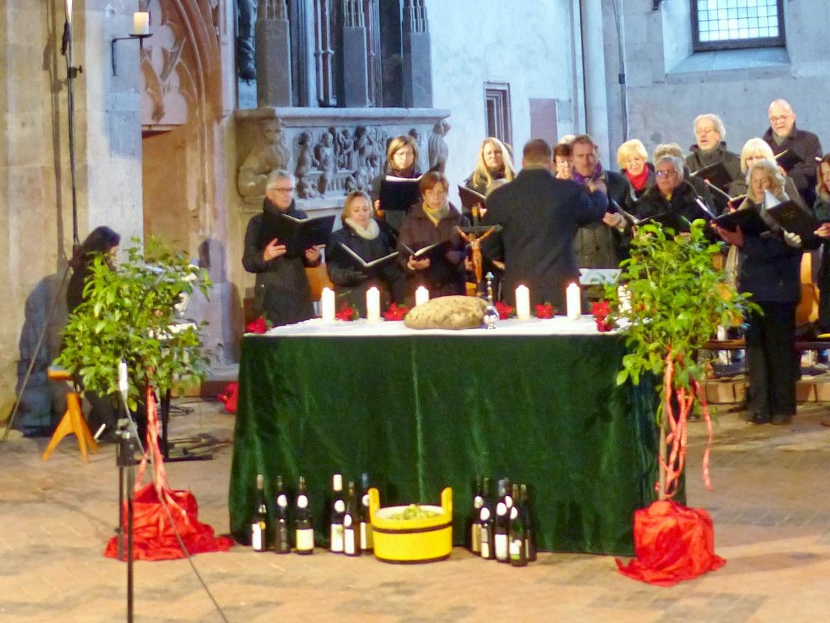 Erntedankfeier der Rheingauer Winzer im Kloster Eberbach