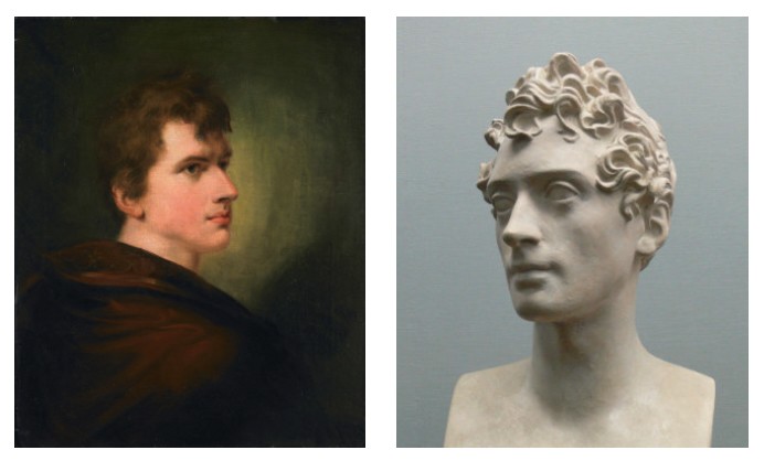 Links: Peter Eduard Ströhling, Achim von Arnim, 1804, Rechts: Clemens Brentano