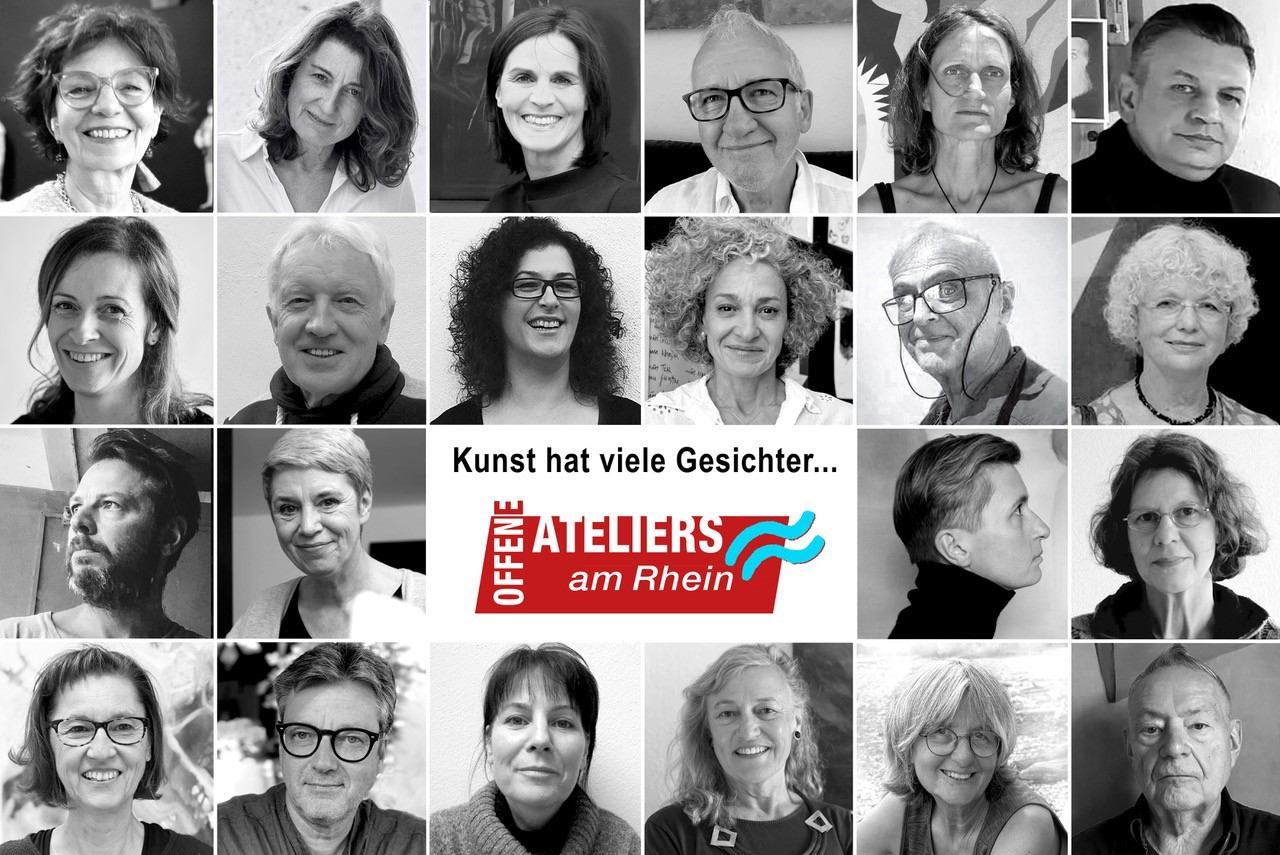Collage von Portraits der teilnehmenden Künslter
