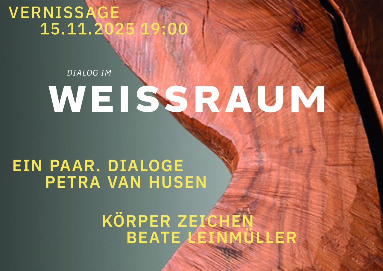 Ausstellung Dialog im weissraum Poster