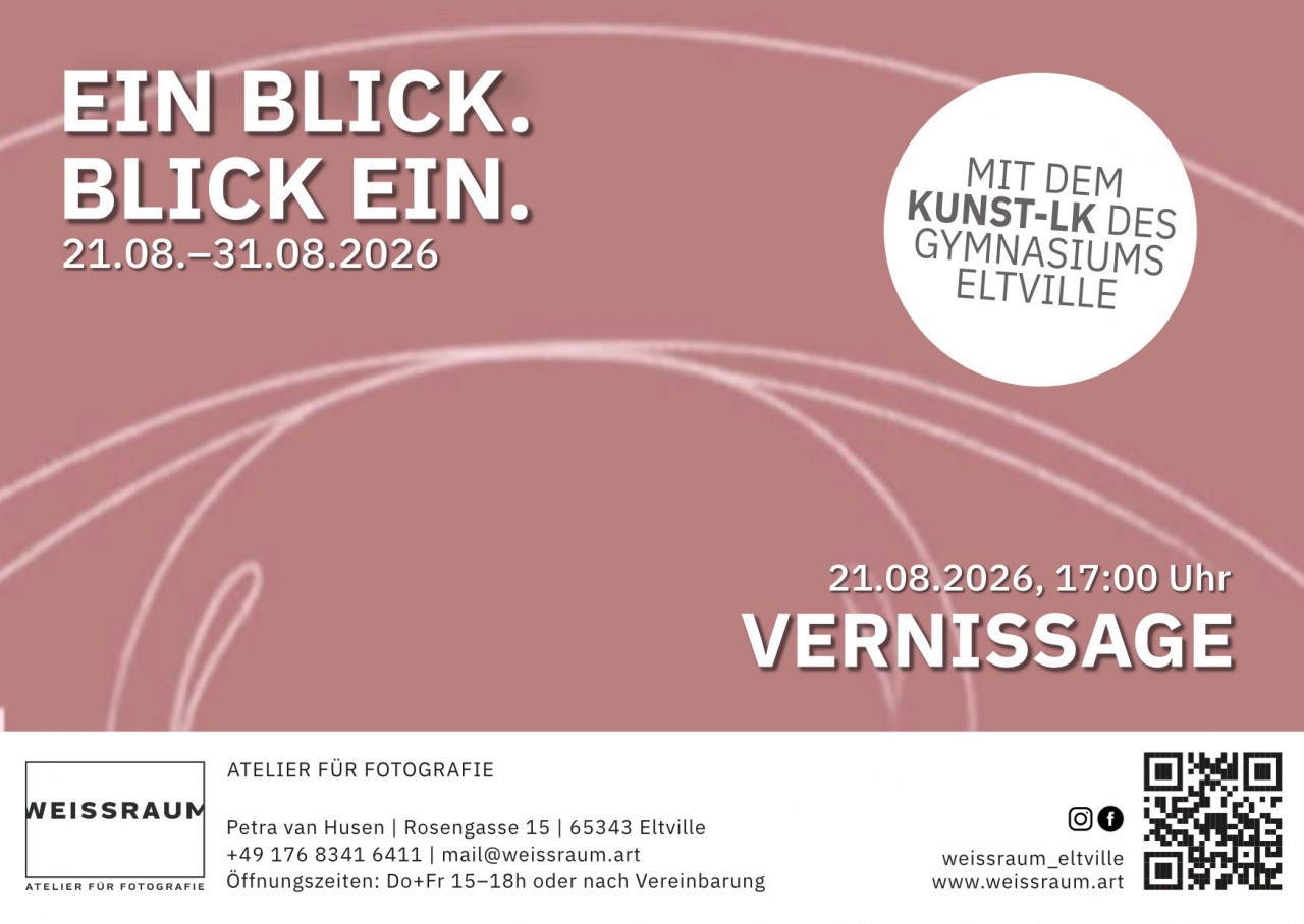 Informationen zur Ausstellung mit dem Kunst LK des Gymnasiums Eltville