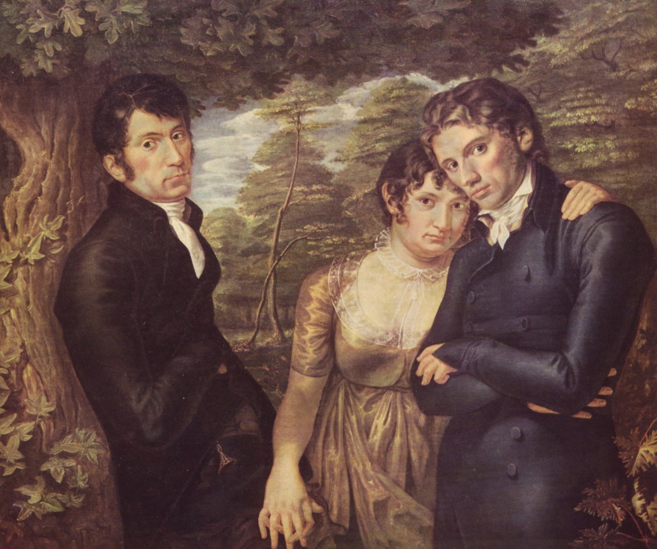 Philipp Otto Runge - Wir drei - 1805 - Hamburger Kunsthalle - 1931 verbrannt