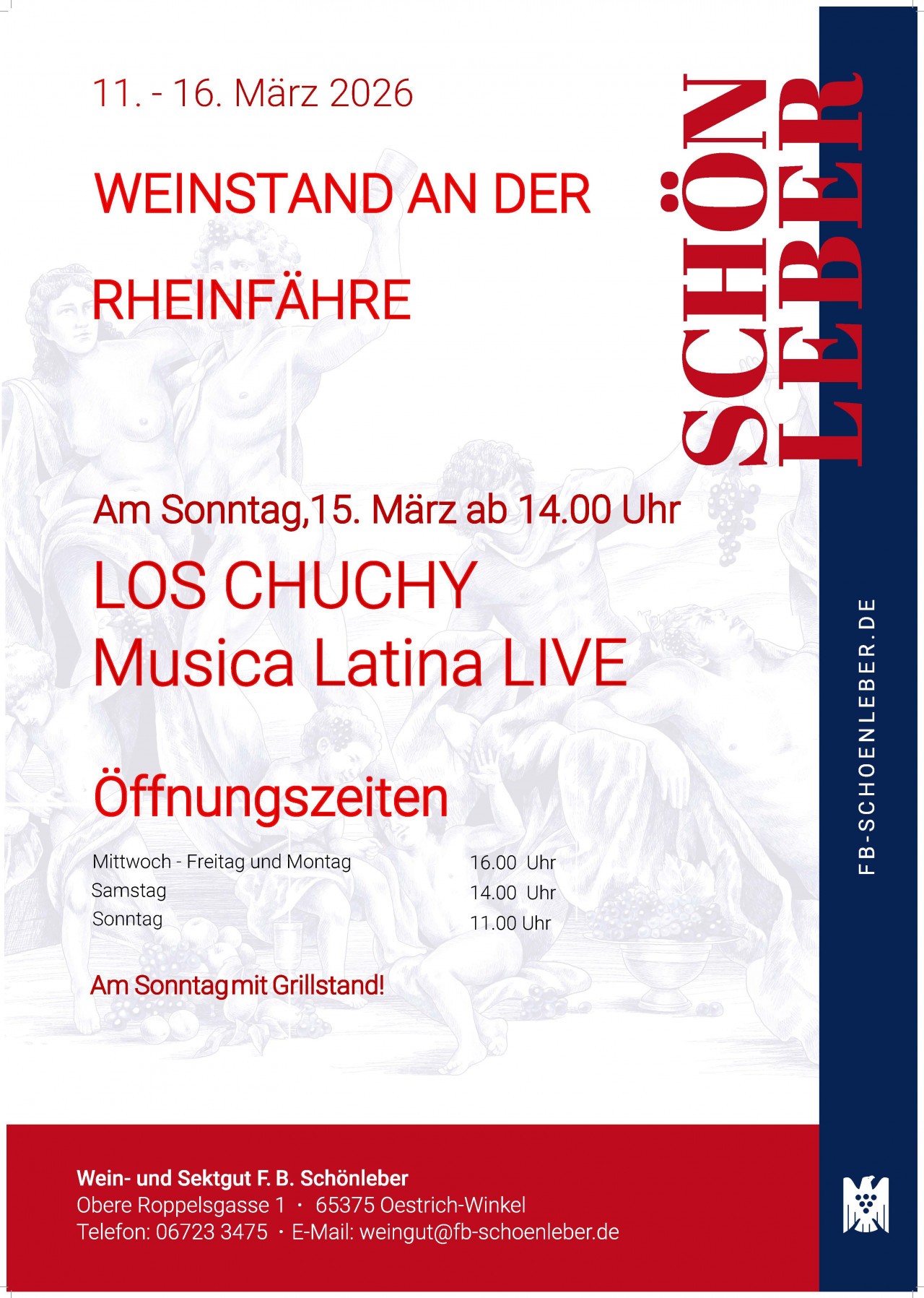 Rheingau Weinstand an der Rheinfähre Oestrich-Winkel