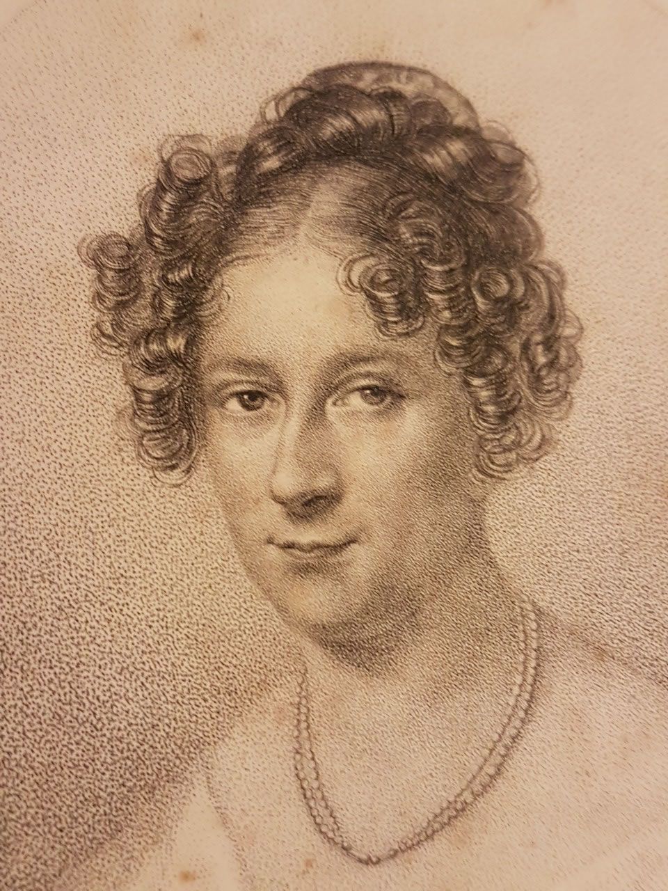 Rahel Varnhagen. Stahlstich von C.E. Weber nach Moritz Daffinger, Frontispiz in: Rahel.