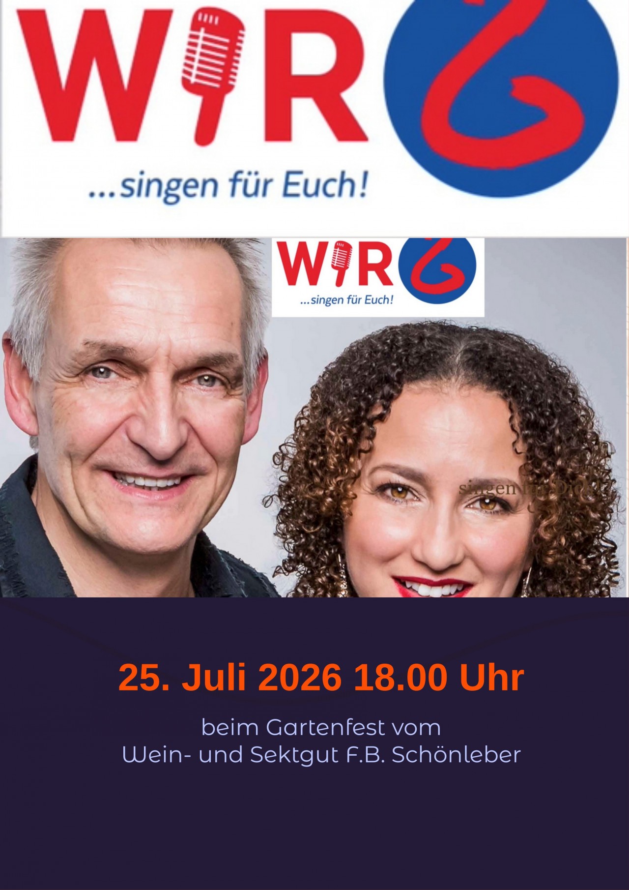 "Wir Zwei" Live  Musik am Gartenfest im Rheingau