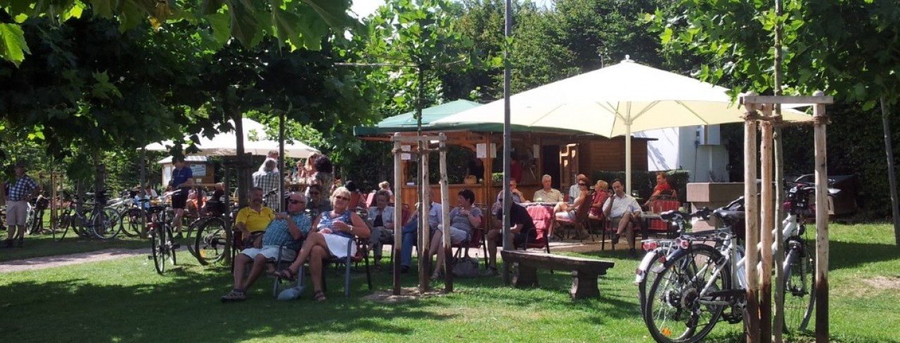 Weinstand Fähre im Rheingau