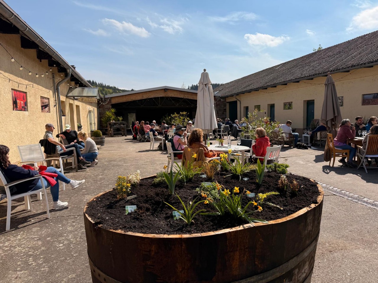 gemütlichen Ausklang in unserer Straußwirtschaft