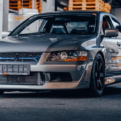 Unser Mitsubishi Lancer Evolution VII - Vorführfahrzeug auf einer Veranstaltung