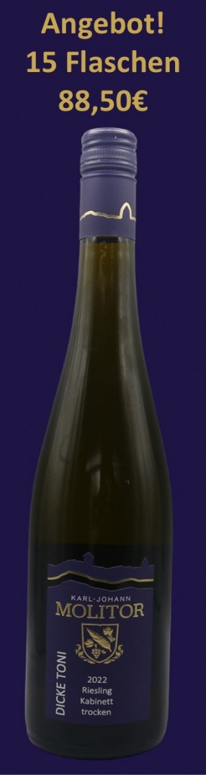 15 Flaschen 2022 DICKE TONI Kabinett trocken