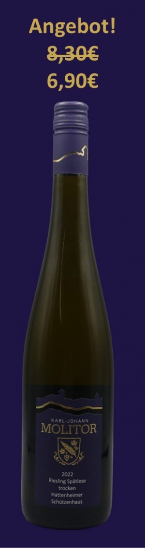 2022 Spätlese trocken Hattenheimer Schützenhaus